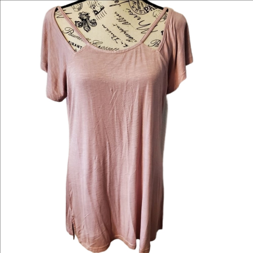 Suzanne Betro Pink Tunic Medium